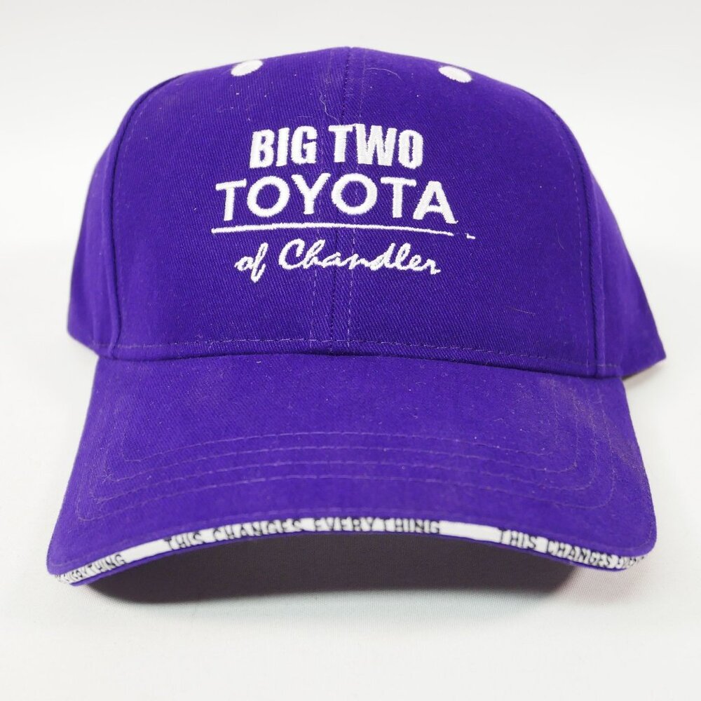 Big Two Toyota Of Chandler Purple Baseball Cap Adjustable By Regalos LLC NEW